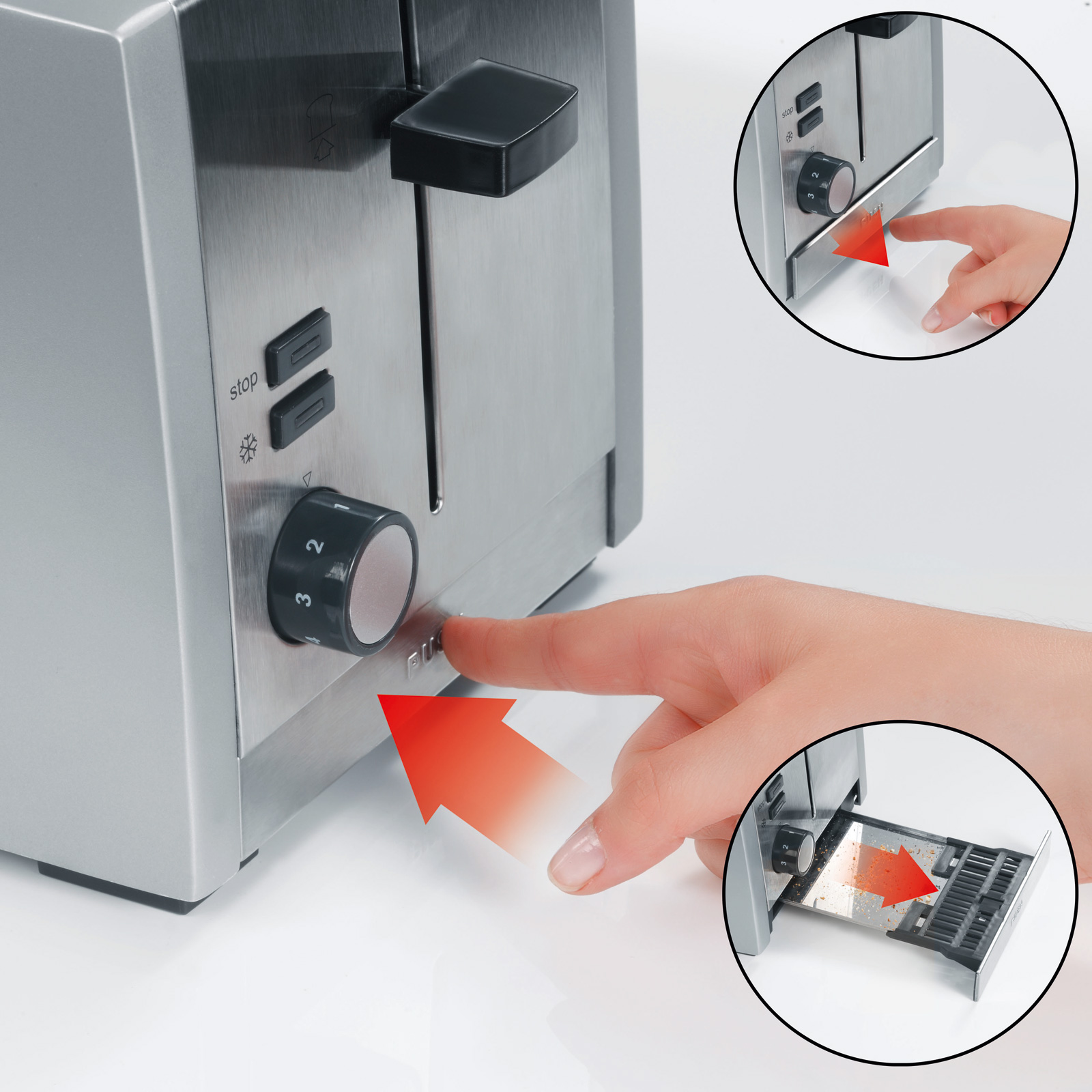 Graef Toaster 4 Scheiben mit Langschlitz silber TO100