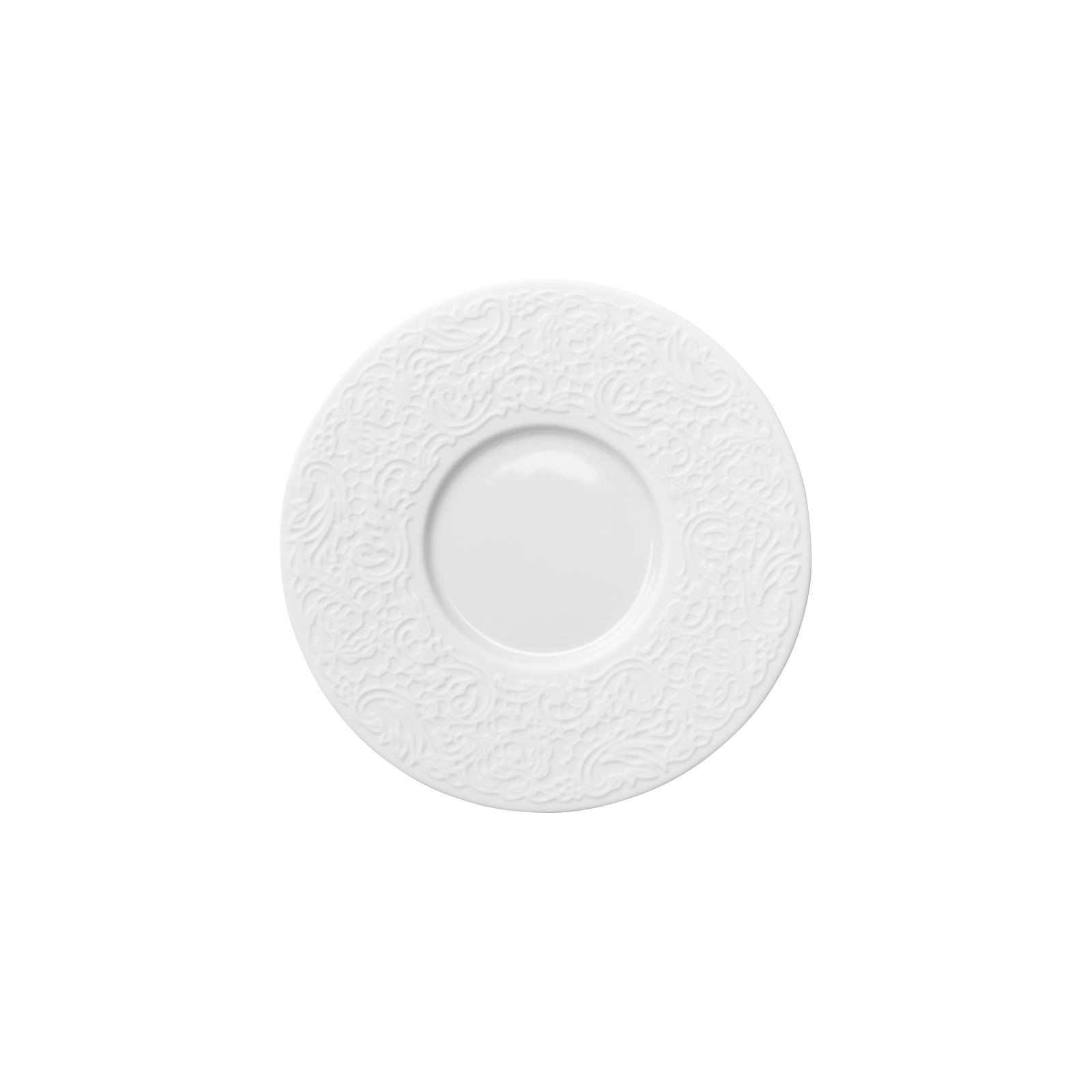 Guy Degrenne Collection L Couture Espresso-Untere 12,6cm weiß
