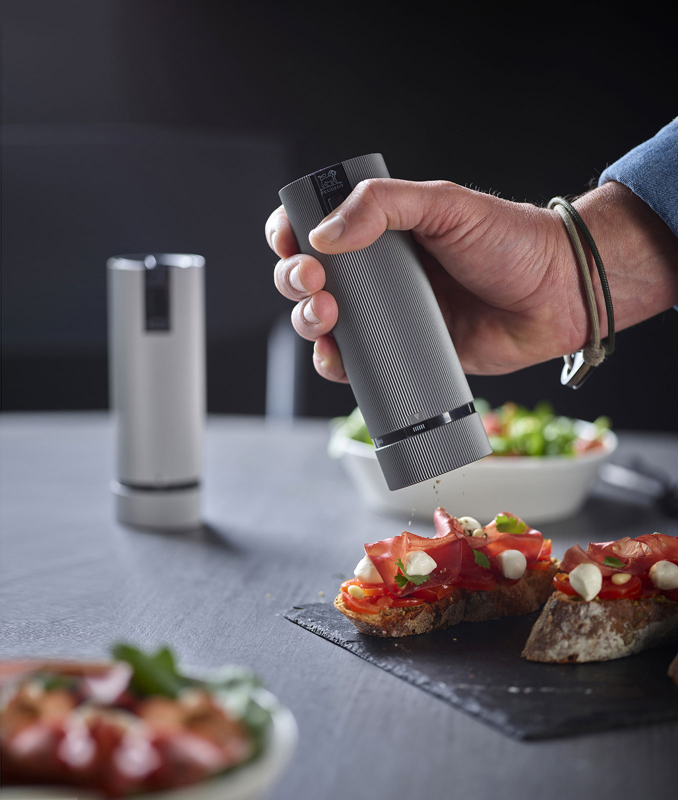 Peugeot Line Pfeffermühle U Select Carbon 15cm elektrisch