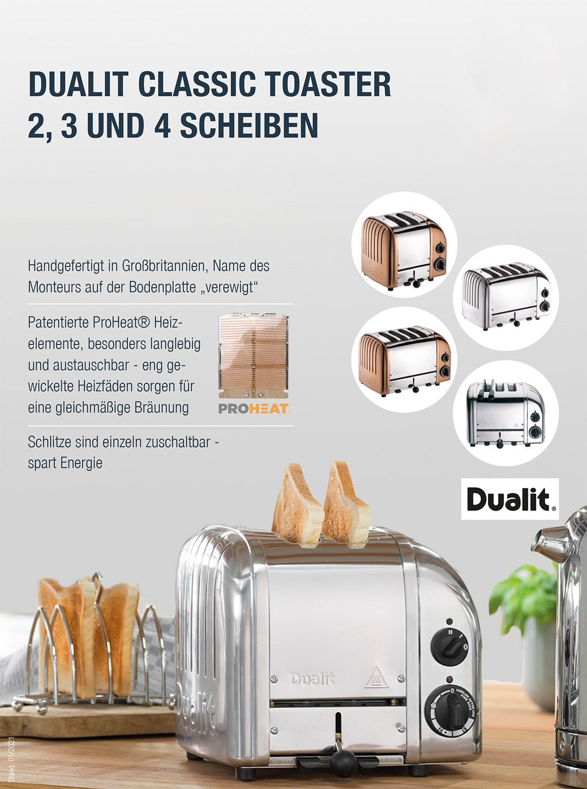 Dualit Classic Brötchenaufsatz