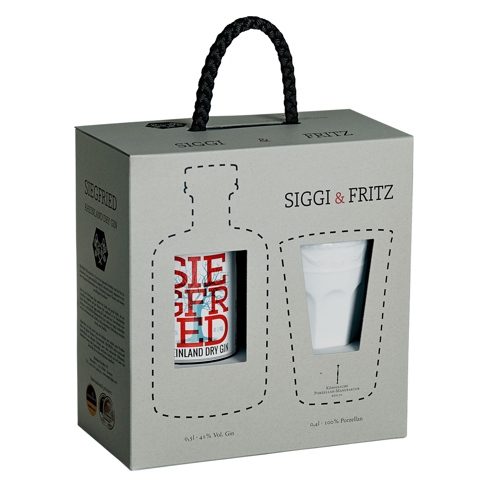 KPM -  Berlin Kurland weiß Siggi & Fritz Gin Set