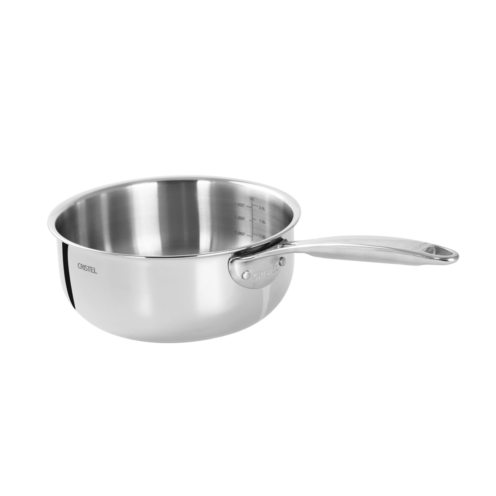 Cristel Castel'Pro Stielkasserolle 20cm Edelstahl