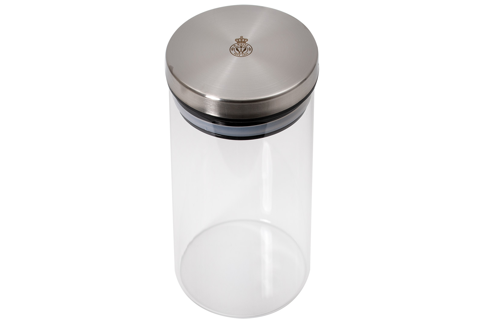 WEITZ Vorratsdose 1,60ltr. rund Glas/Edelstahl Kollektion WEITZ