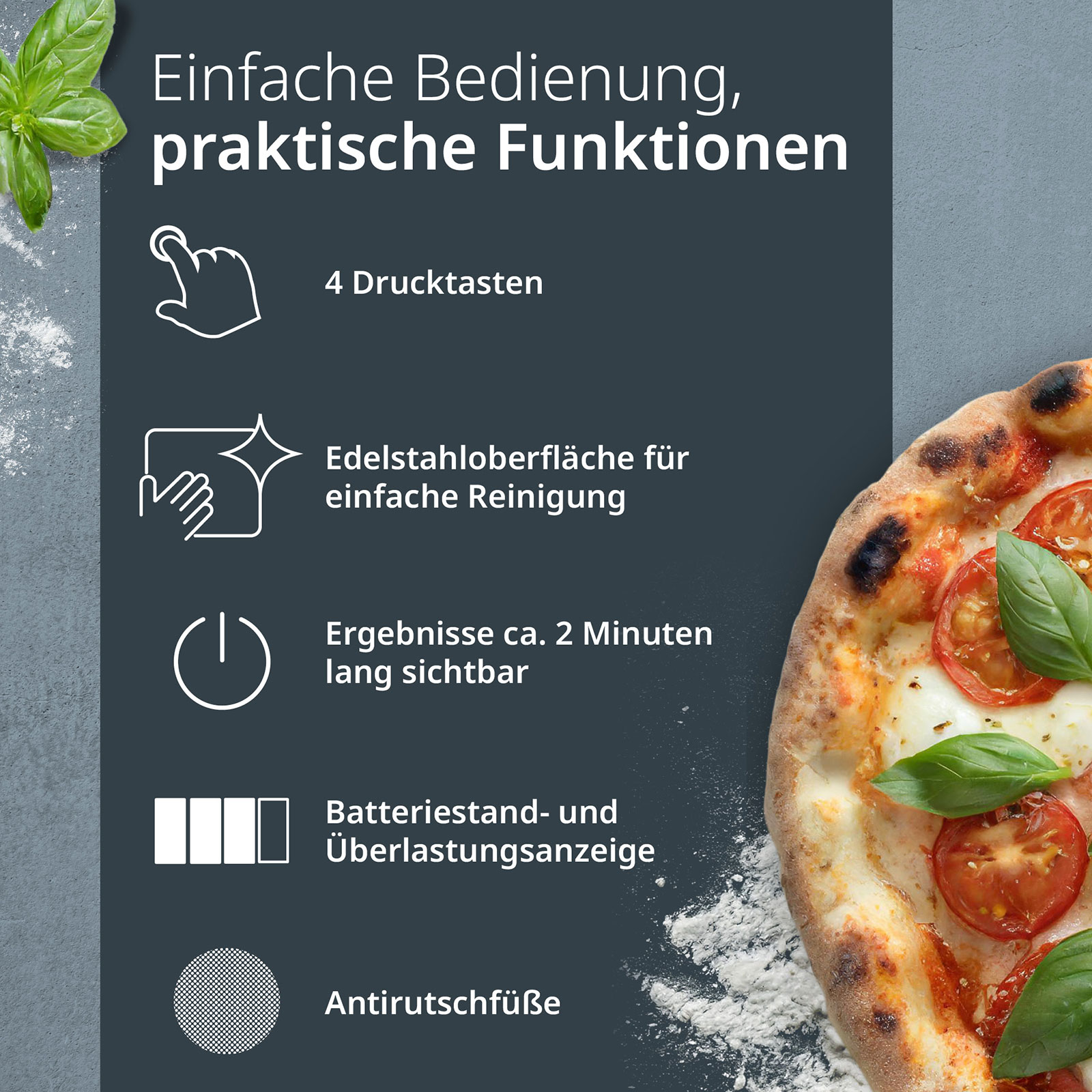 ADE Isabella Digitale Küchenwaage KE2354 2Wiegeflächen