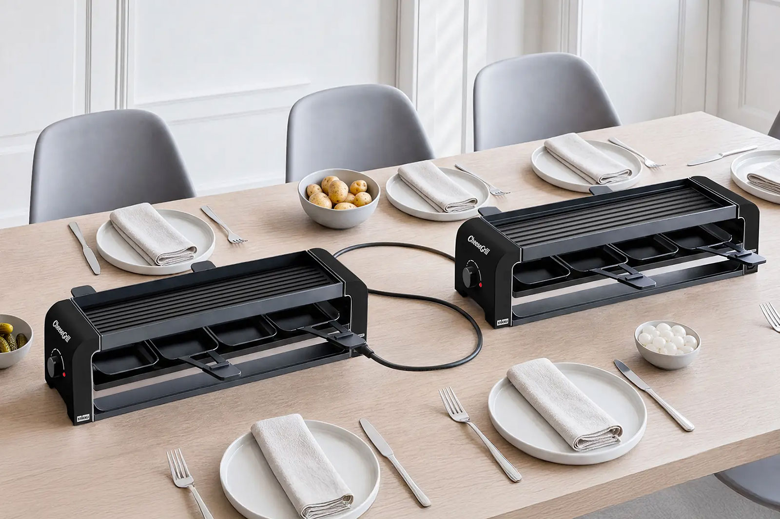 Stöckli CheeseGrill 4 Connect black