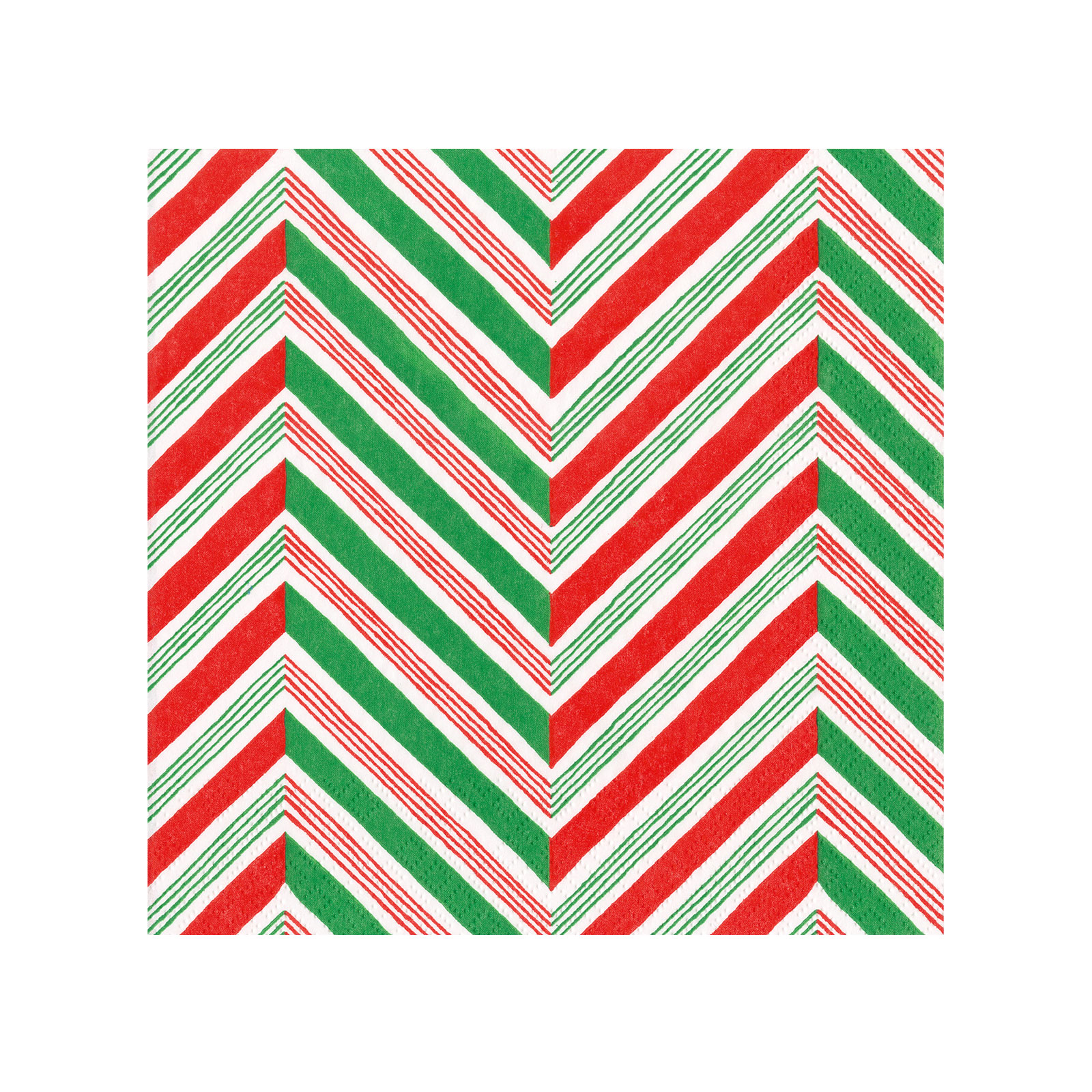 Caspari Lunchservietten Candy Cane Stripes