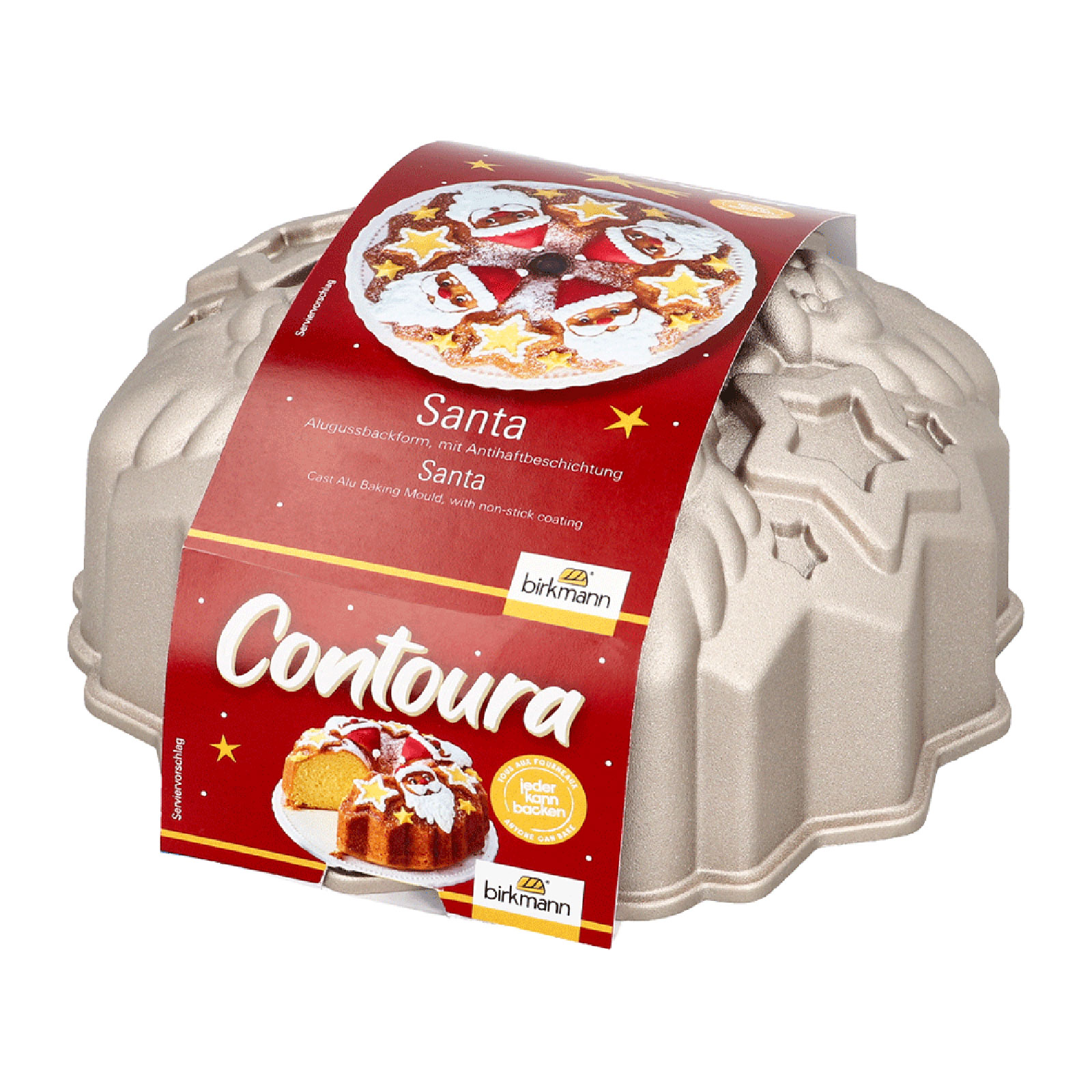 RBV Birkmann Contura Santa Gugelhupfform 22cm antihaft