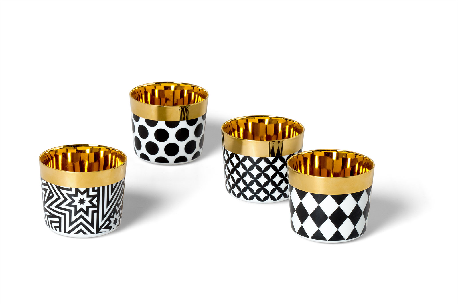 Sieger Fürstenberg Champagnerbecher Black & White Stars