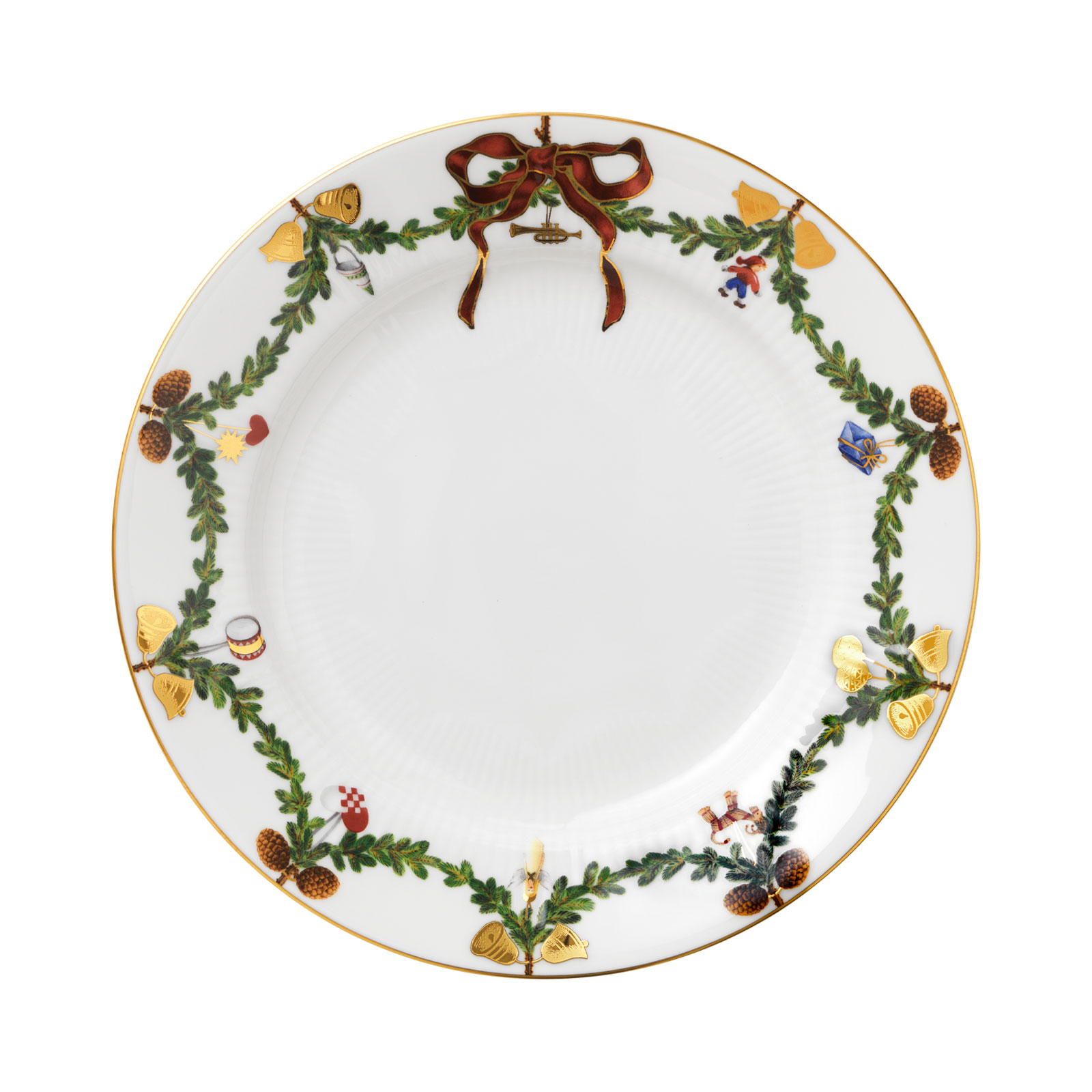 Royal Copenhagen Star Fluted Christmas Frühstücksteller 21cm groß