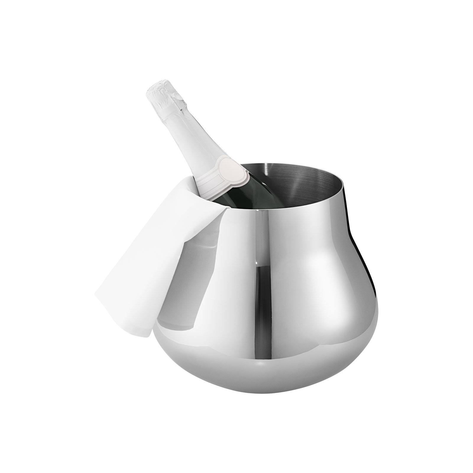 Georg Jensen Sky Champagner-/Weinkühler 7,5ltr. Edelstahl