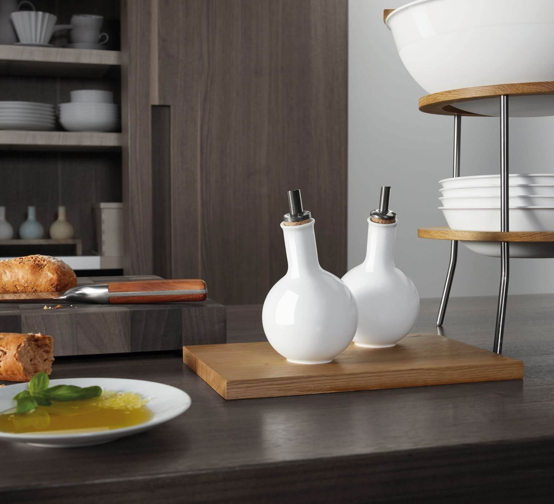 KPM -  Berlin LAB BULB Kitchen Set mit Holzbrett