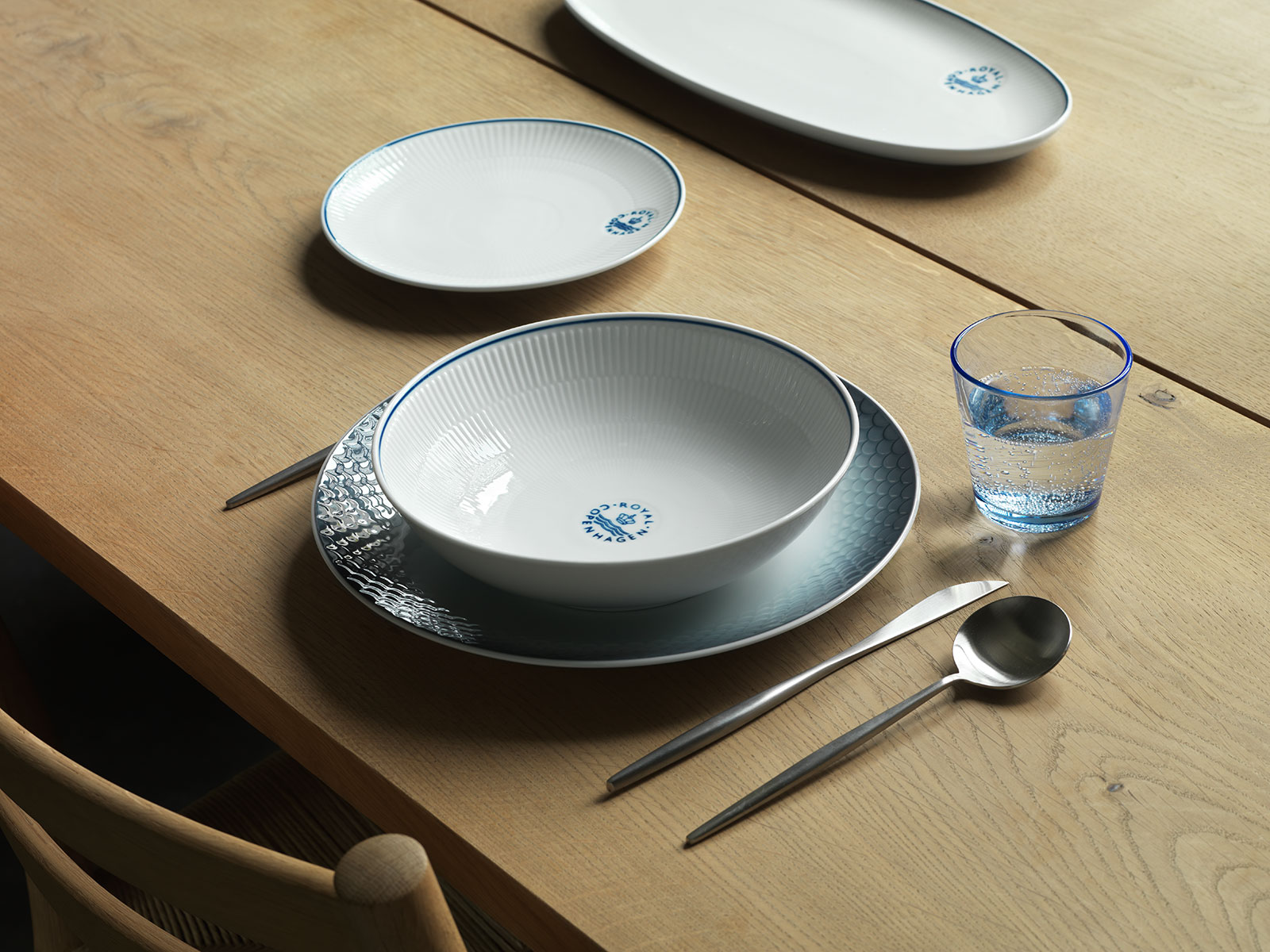 Royal Copenhagen Blueline Frühstücksteller 19cm Coupe