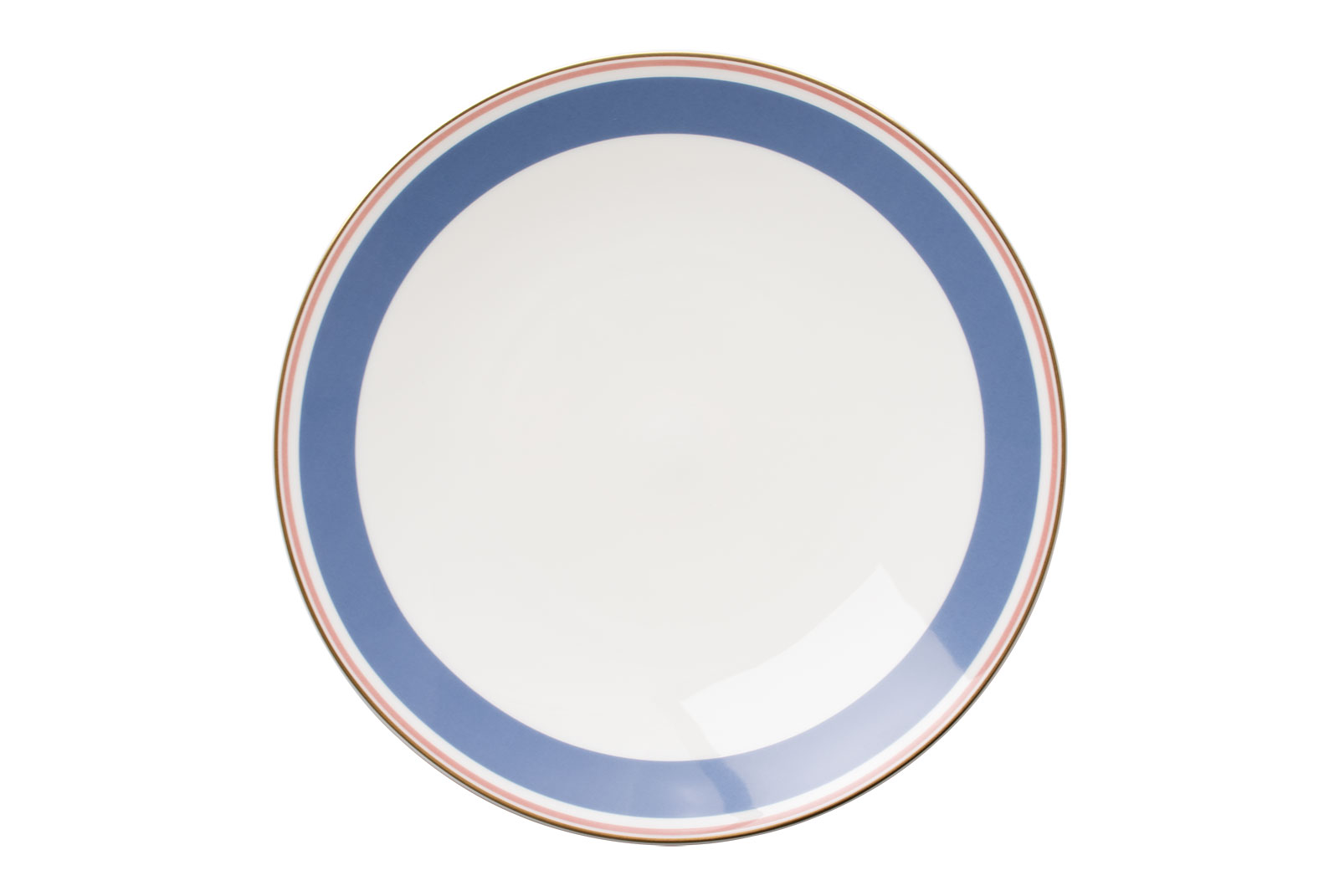 Der Frühstücksteller blau/rosé der Dibbern Serie Capri