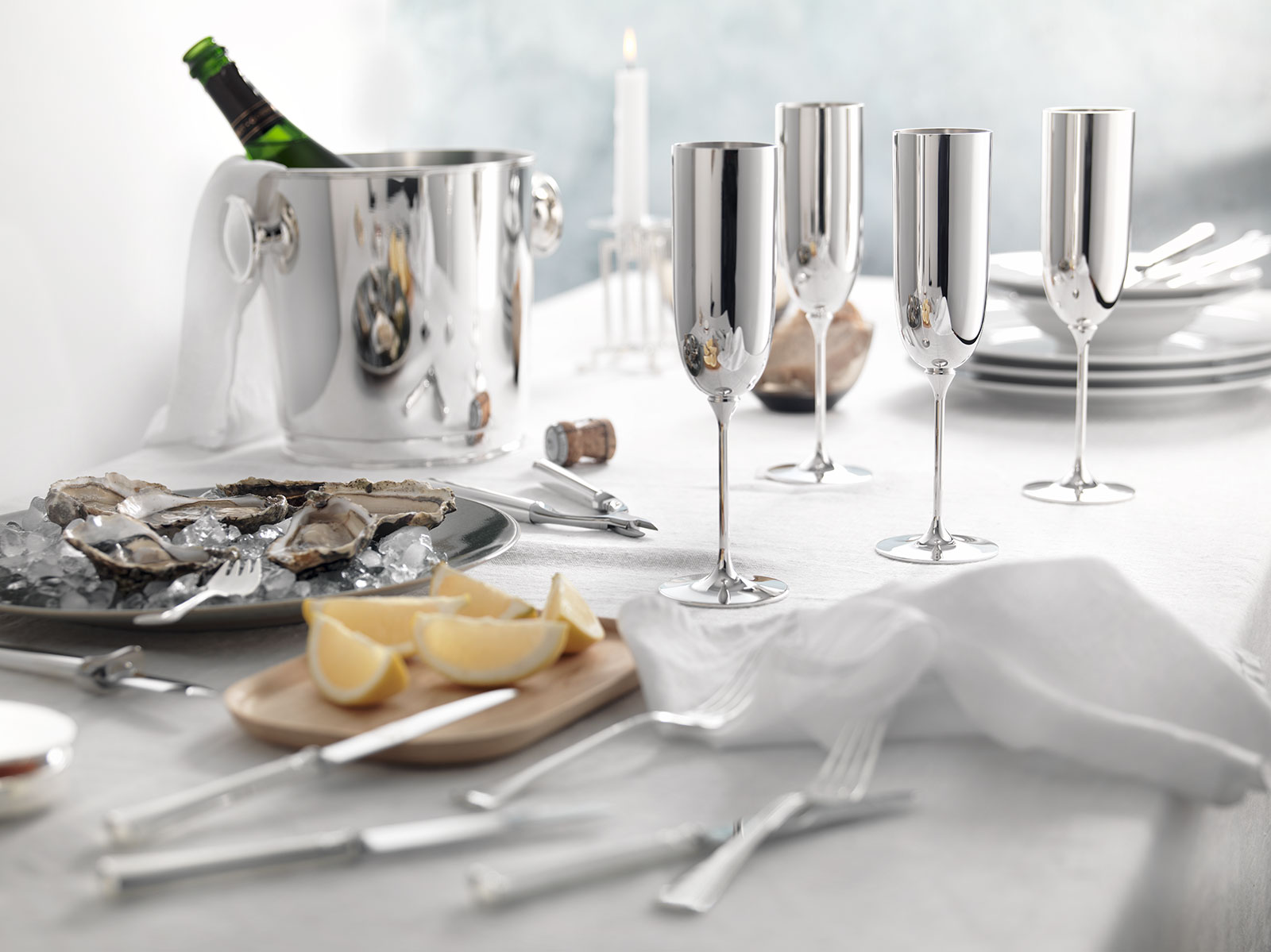Robbe & Berking Alta Champagnerkelch 925Silber