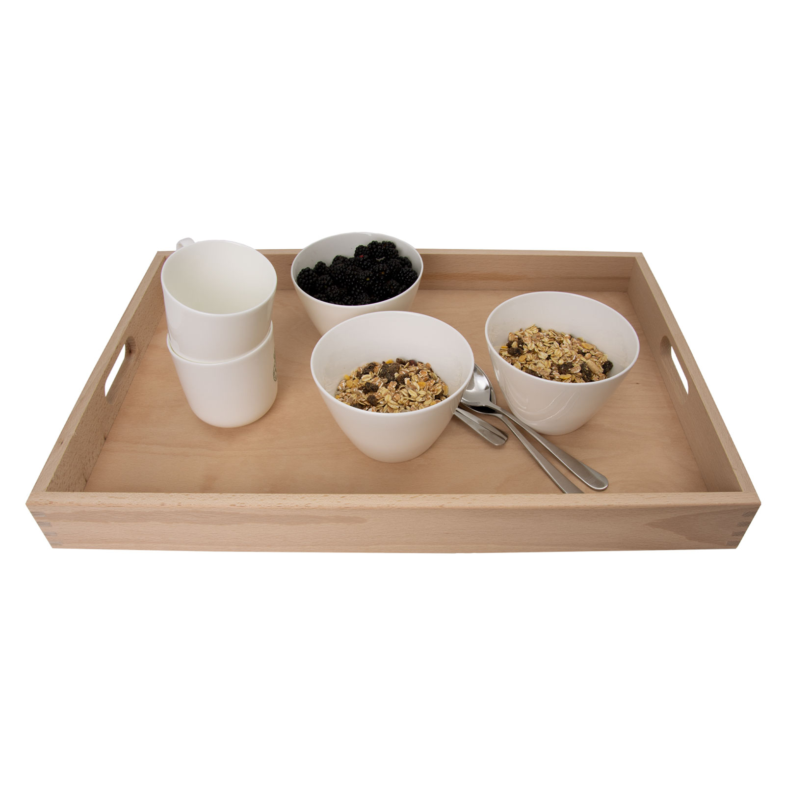 WEITZ Tablett 55x36cm hoher Rand Buche Kollektion Weitz