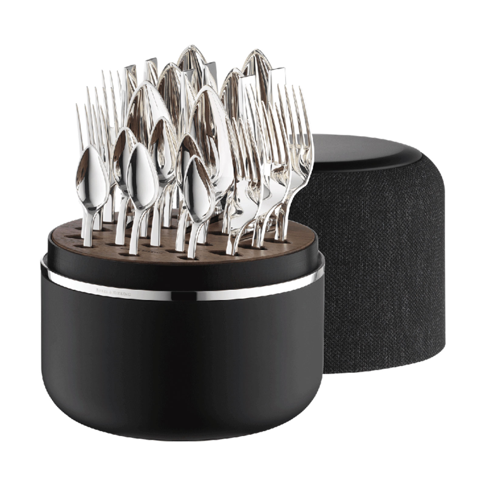 Robbe & Berking Riva THE BOX Frozen Black Edition 24tlg.