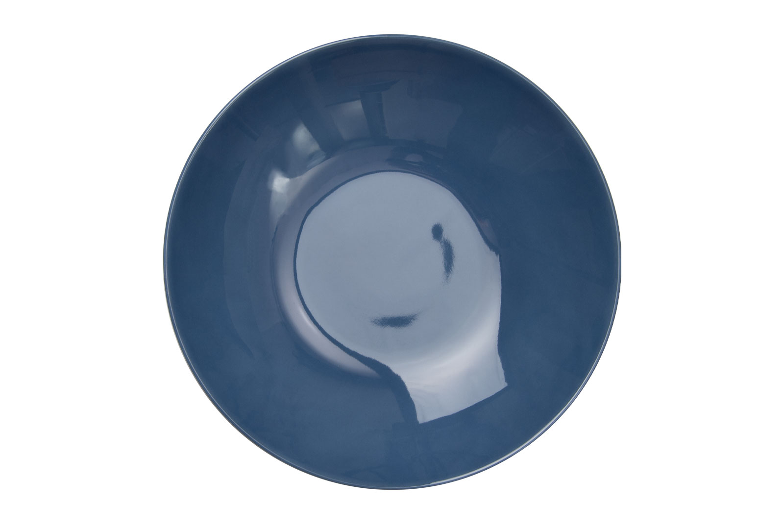 Der Dibbern One Color indigo Suppenteller ist ein tiefer Porzellanteller mit jeansblauer Glasur.