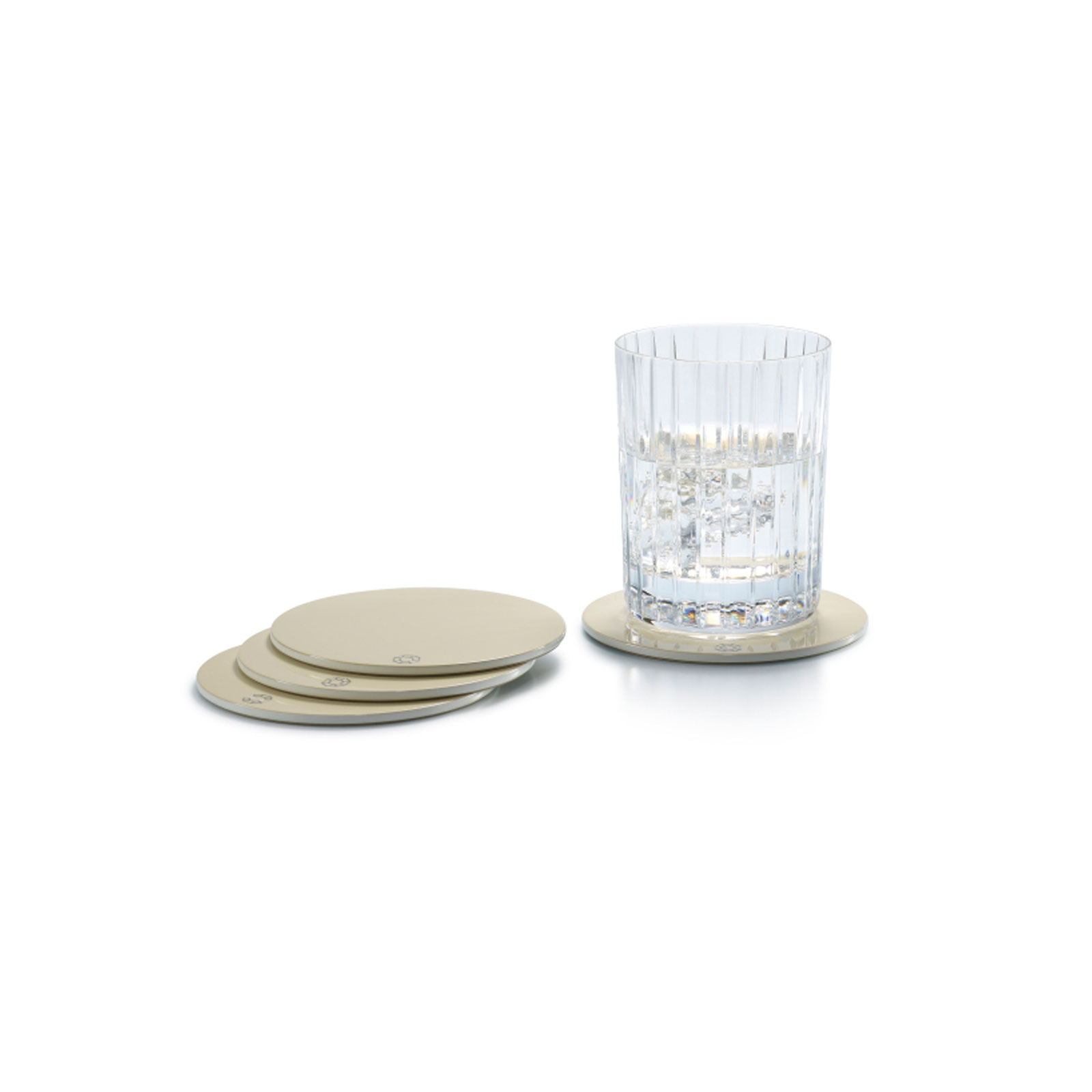 Baccarat Octogone Untersetzer 4er Set beige