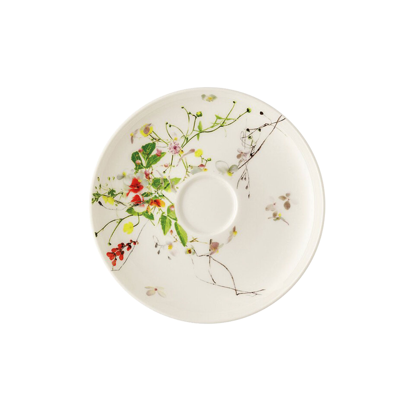 Rosenthal Brillance Fleurs Sauvages Kaffee-Untere Coupe 14cm