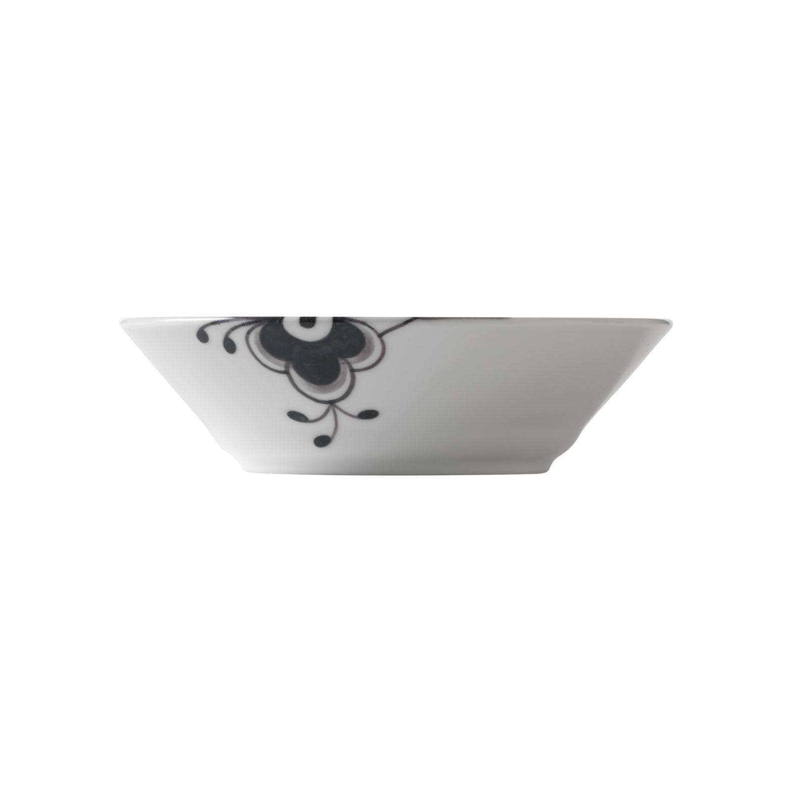 Royal Copenhagen Mega Schwarz Gerippt Suppenteller 17cm Coupe