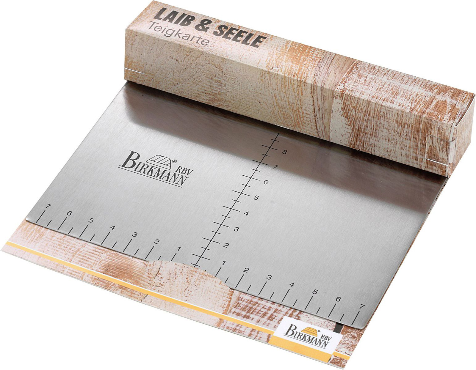 RBV Birkmann Laib & Seele Teigkarte 15x11,5cm Edelstahl