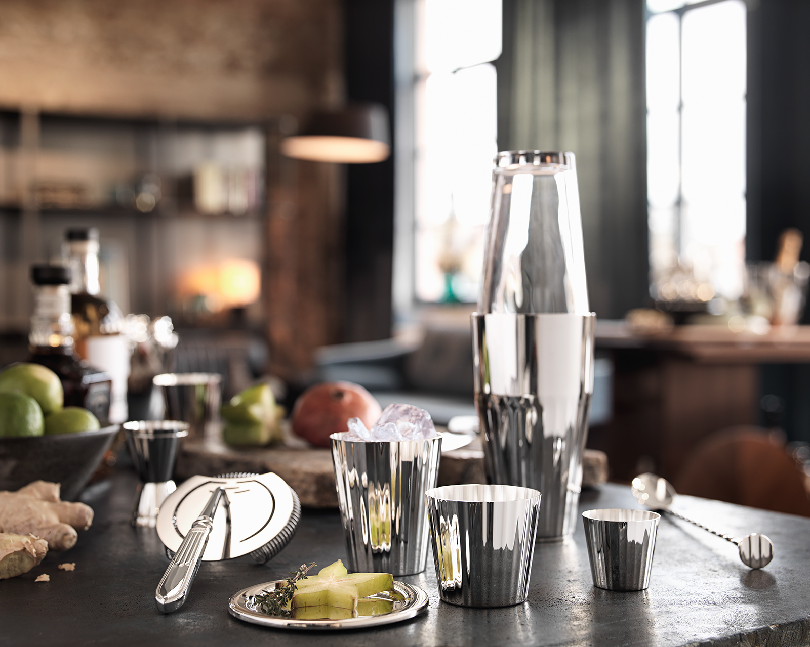 Robbe & Berking Belvedere Rum-, Destillatebecher 90versilbert