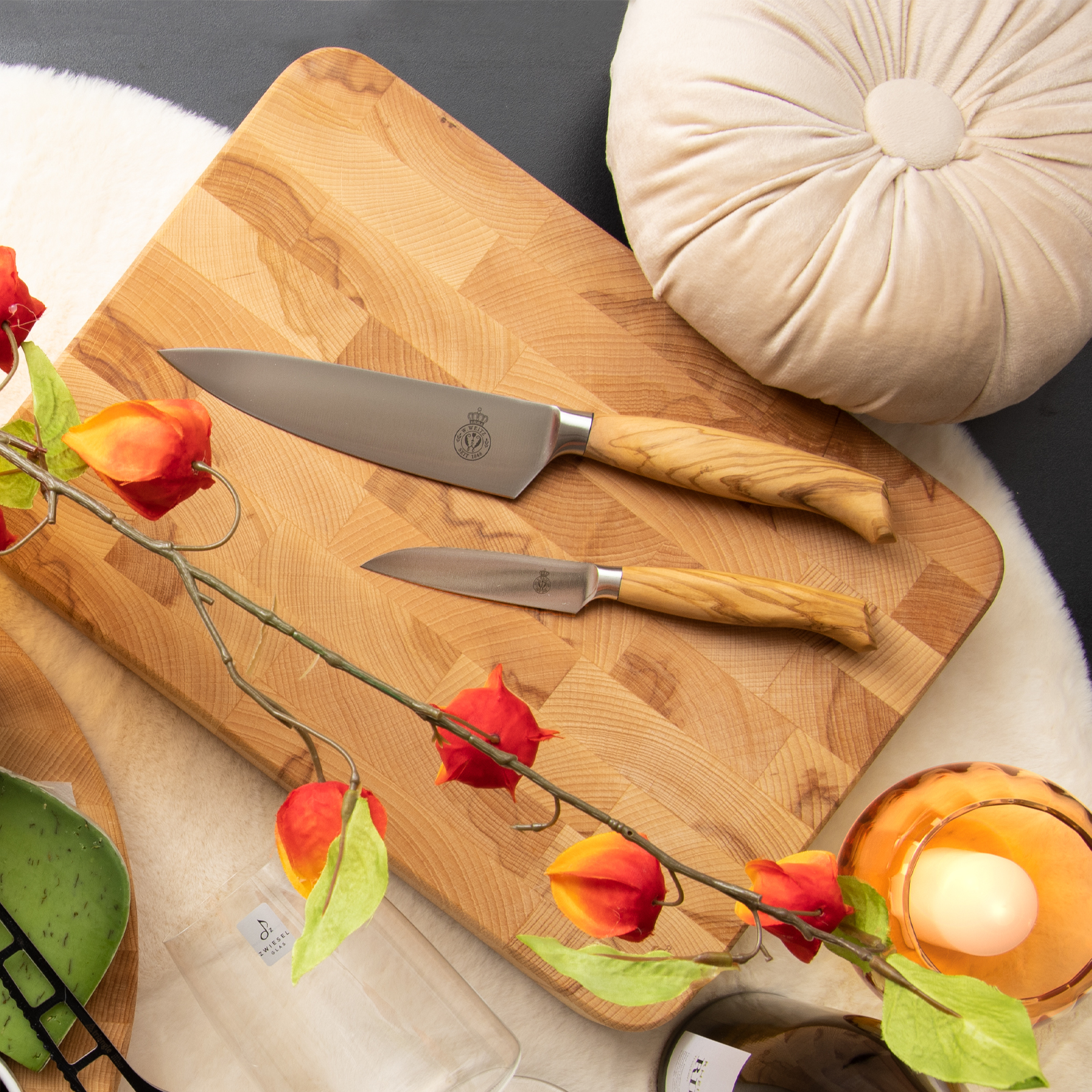 WEITZ Ergo-Line Olivenholz Kochmesser 21cm