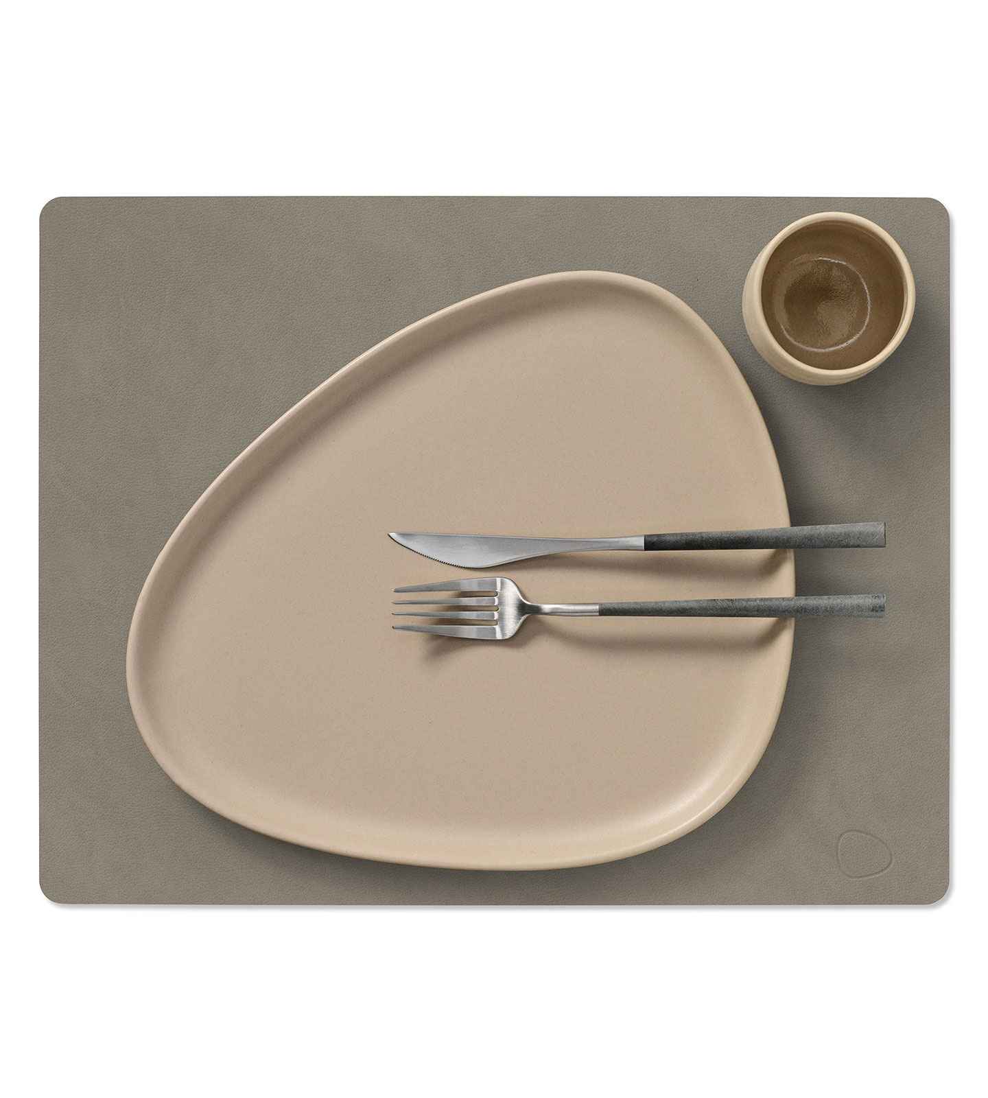 Lind DNA Dänemark Tischset Square 35x45cm Nupo flint grey