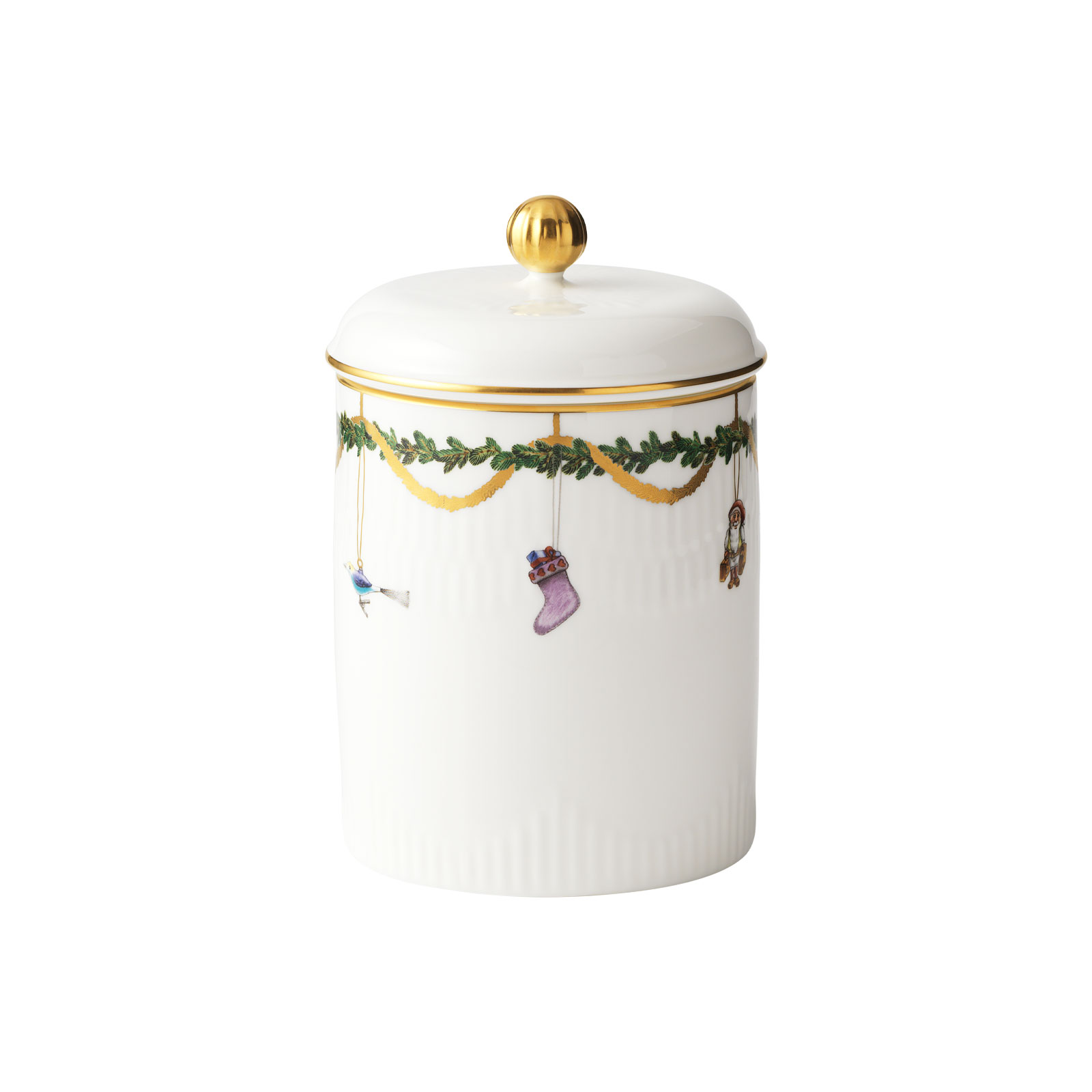 Royal Copenhagen Star Fluted Christmas Gebäckdose 2017