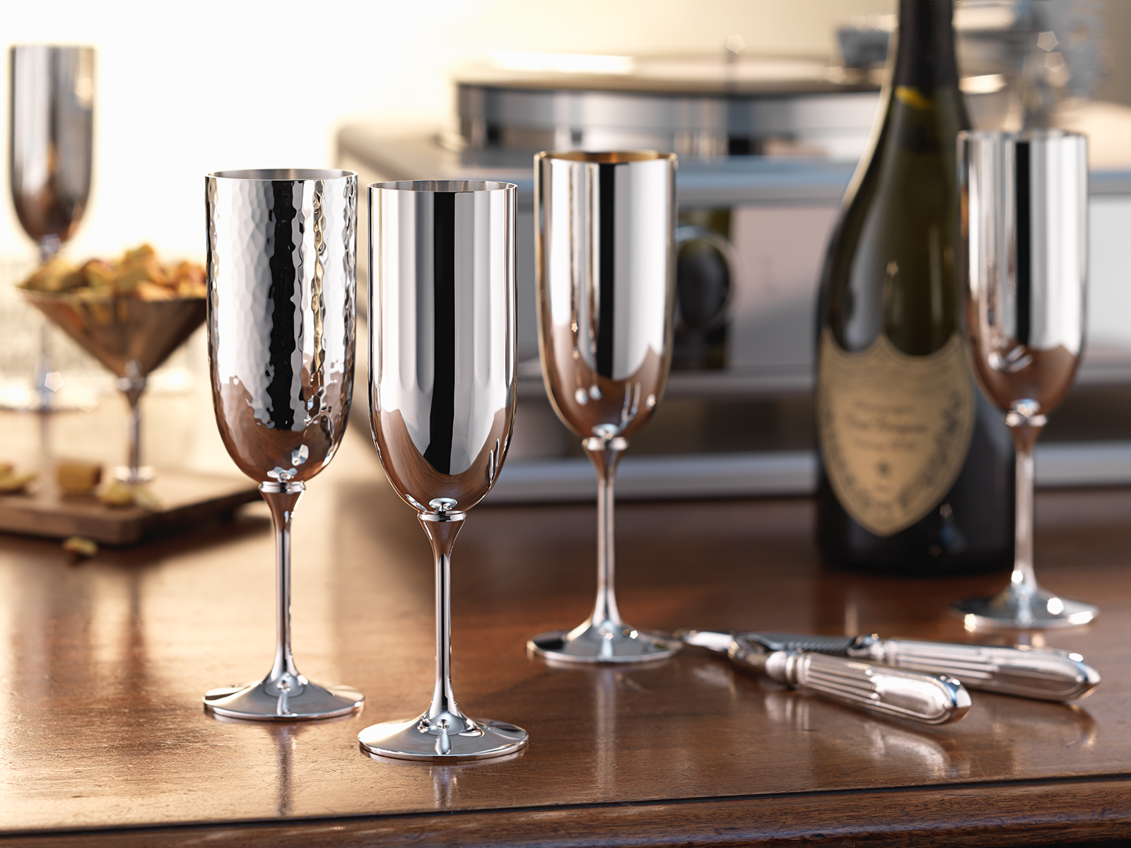 Robbe & Berking Belvedere Champagnerkelch 90versilbert