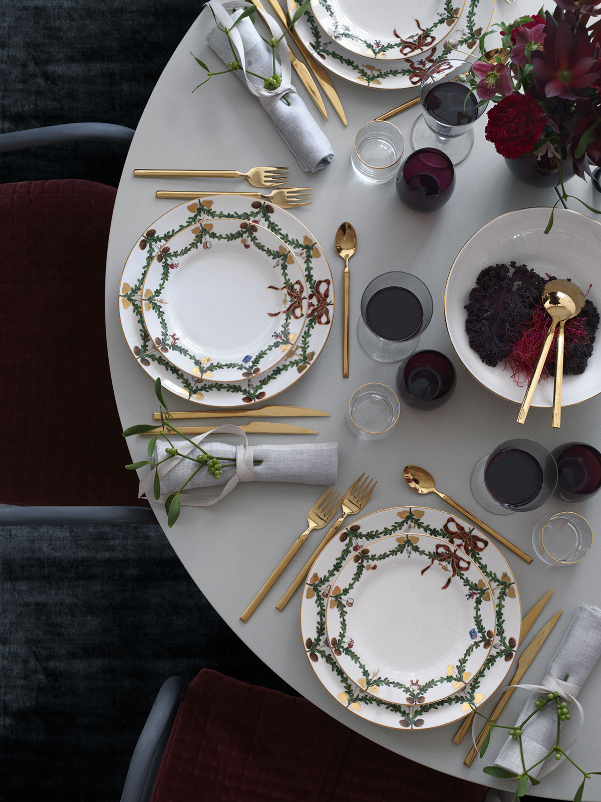 Royal Copenhagen Star Fluted Christmas Frühstücksteller 19cm klein 2503619