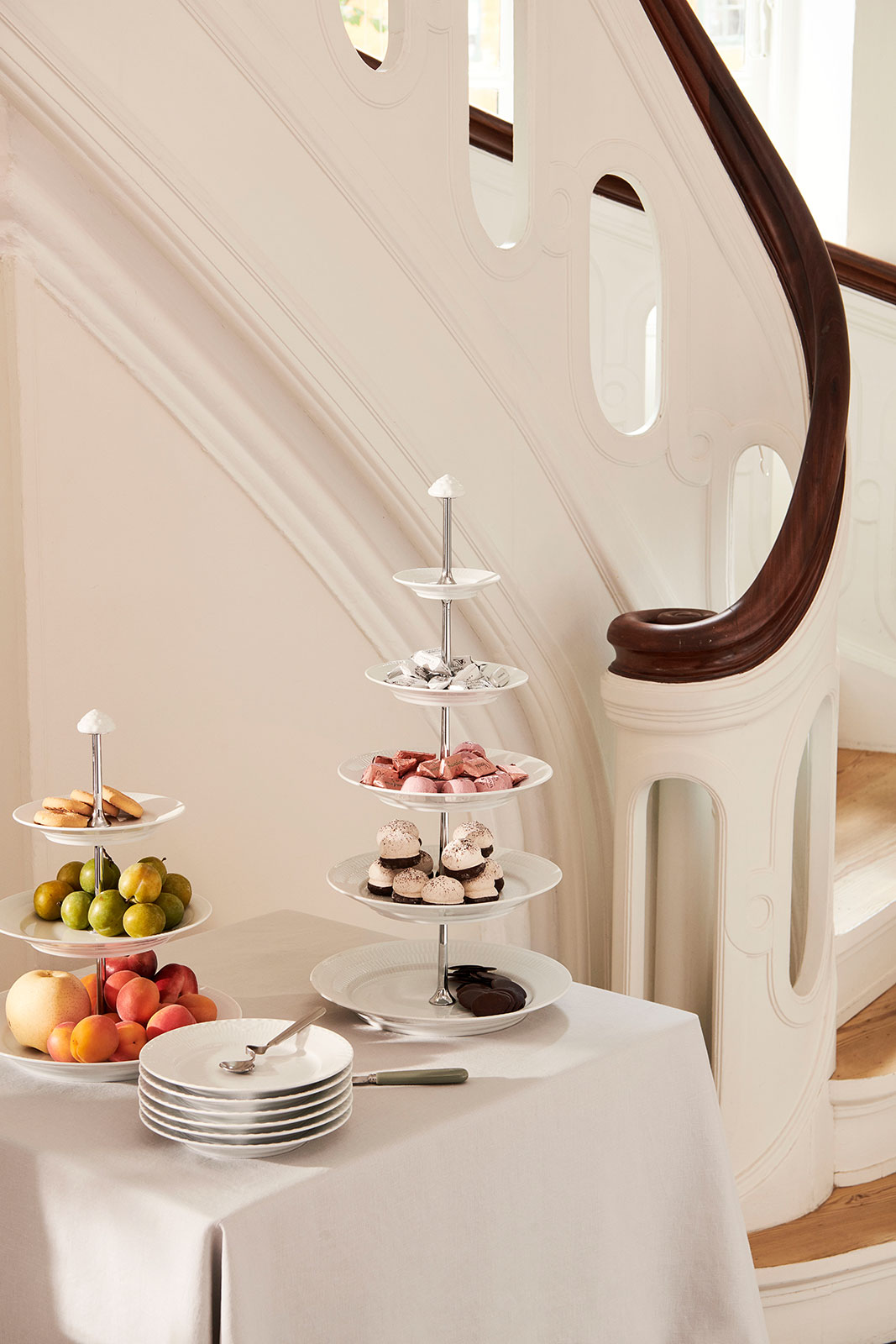 Royal Copenhagen Weiß Gerippt Frühstücksteller 19cm 2408620