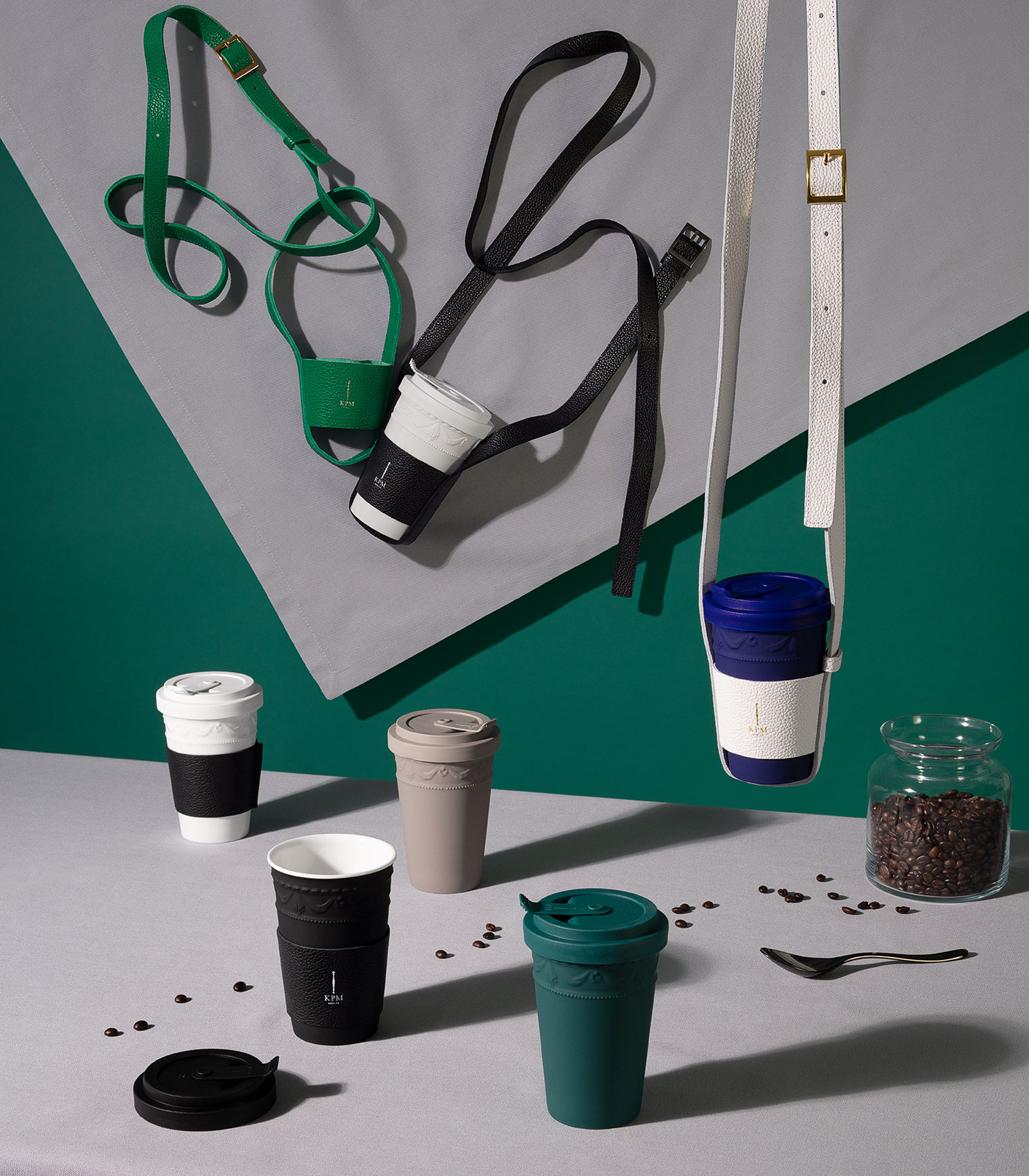 KPM -  Berlin Kurland grau To-Go Becher mit Deckel