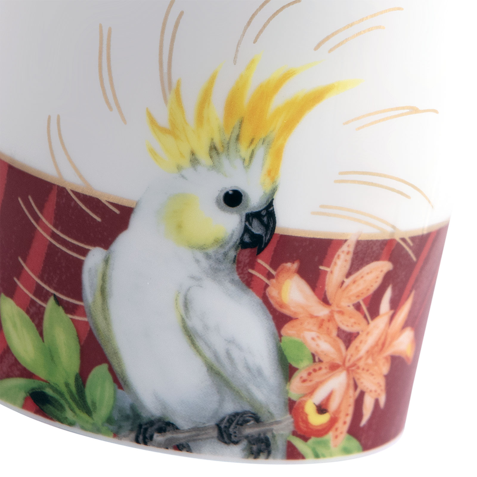 Meissen Pink Cockatoo Henkelbecher 0,25ltr.