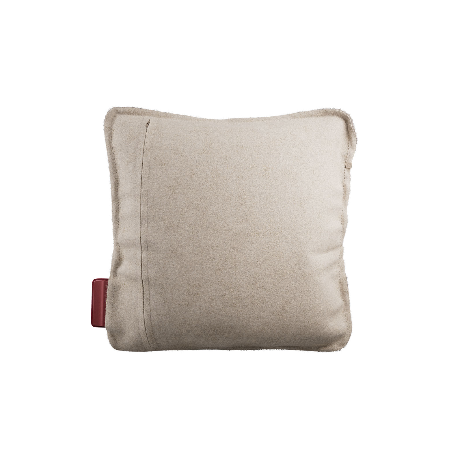 Die Rückseite des Ploov Heizkissens Woolly Beige von Stoov.
