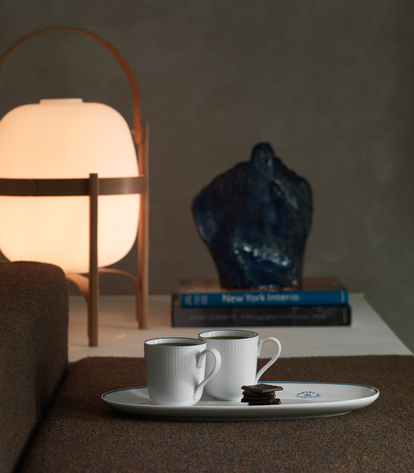 Royal Copenhagen Blueline Platte oval 37cm lang