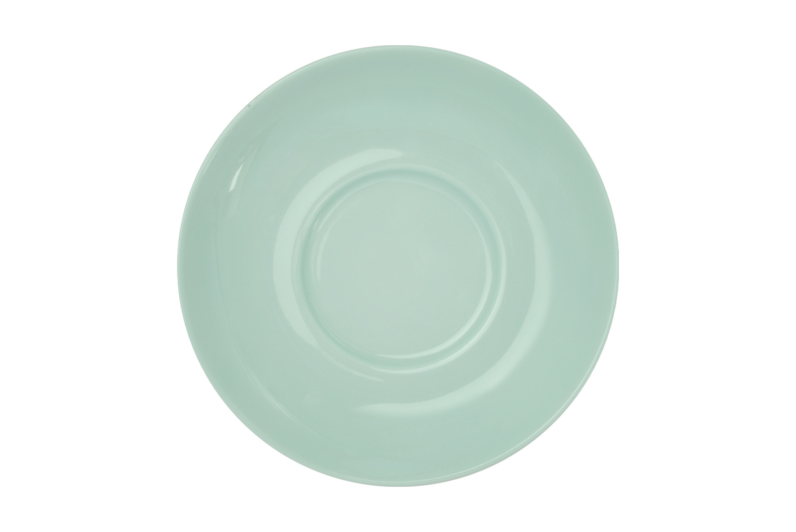 Solid Color mint Cappuccino-Untertasse