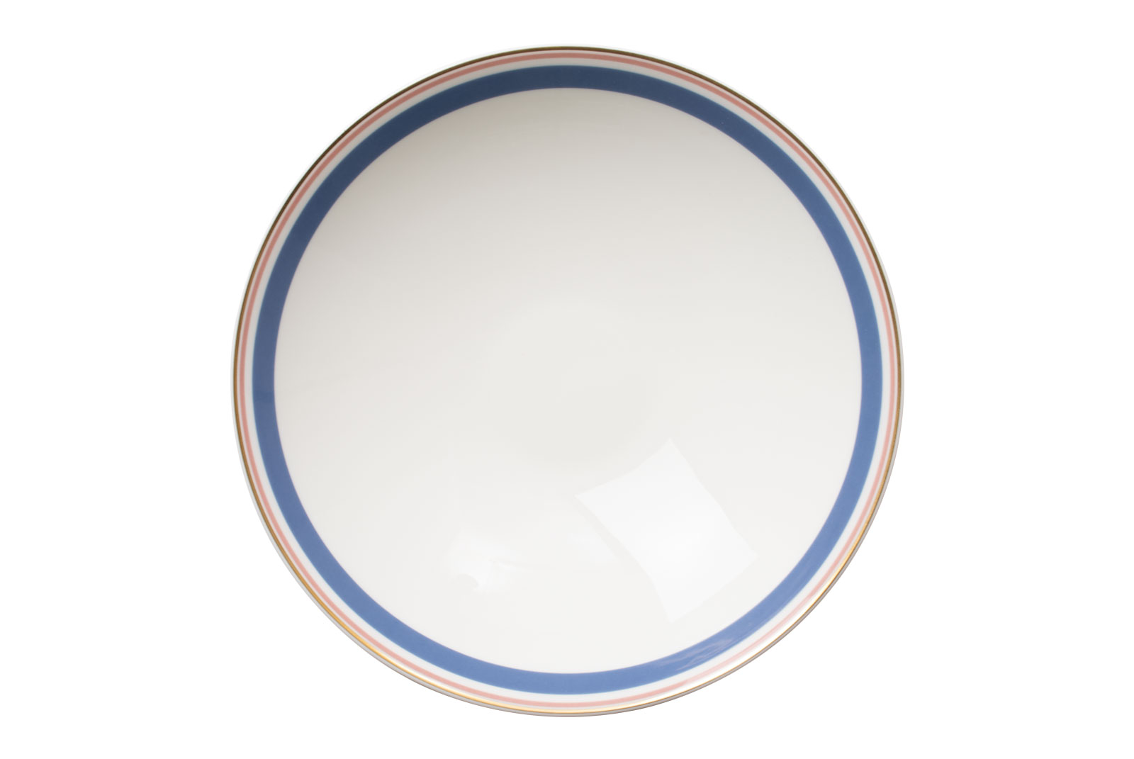 Der Suppenteller blau/rosé der Dibbern Serie Capri