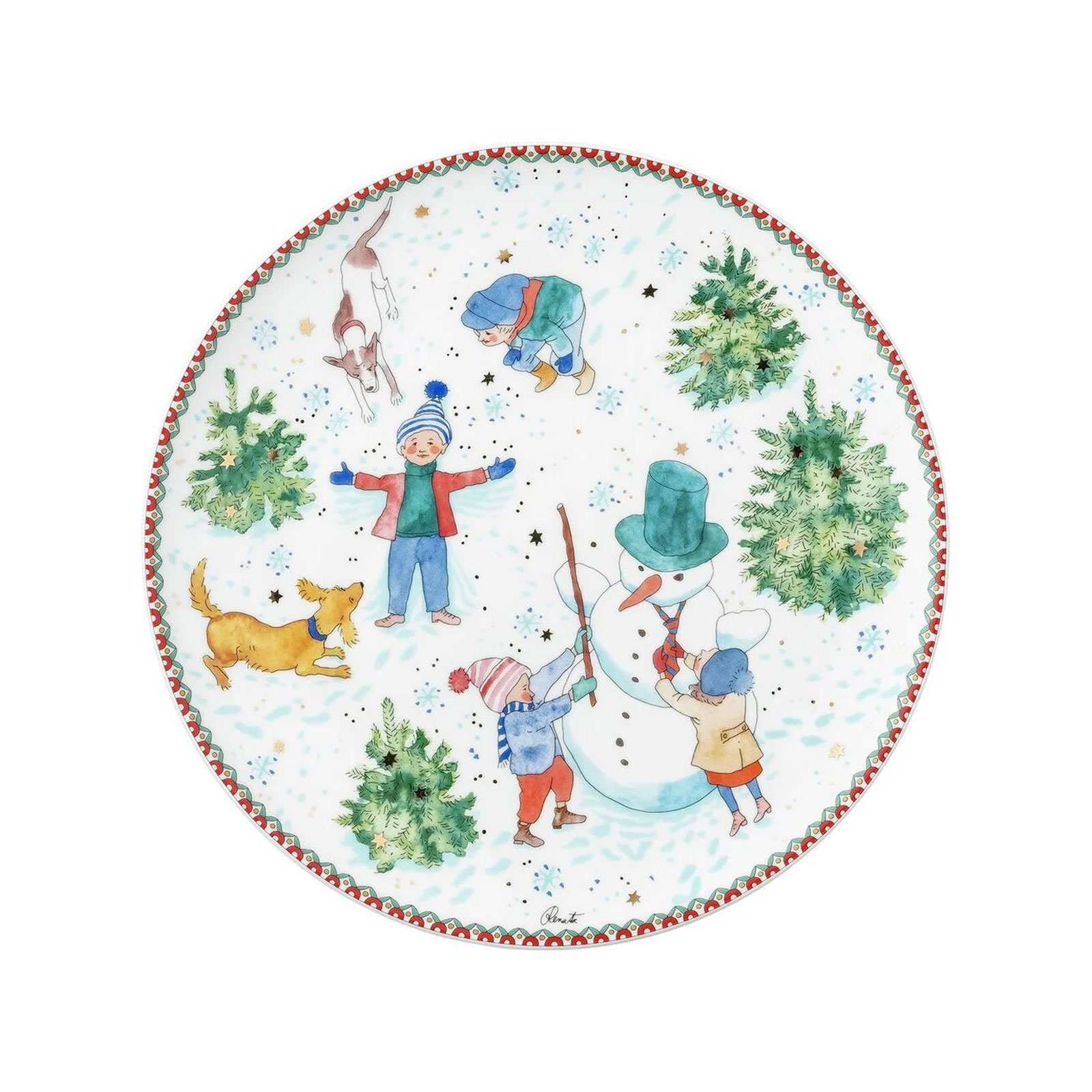 Hutschenreuther 2025 Weihnachtsspiele Plätzchenteller 28cm