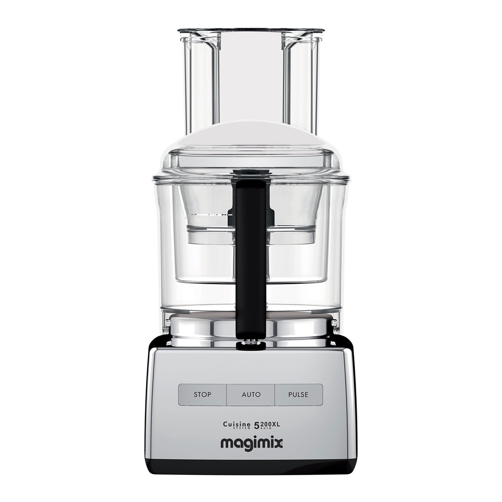 Magimix Küchenmaschine Cuisine Système 5200 XL Premium chrome brillant inkl. Zubeh&ouml;r Scheiben-Set 3-tlg. Saft- &amp; Smoothiemix-Set