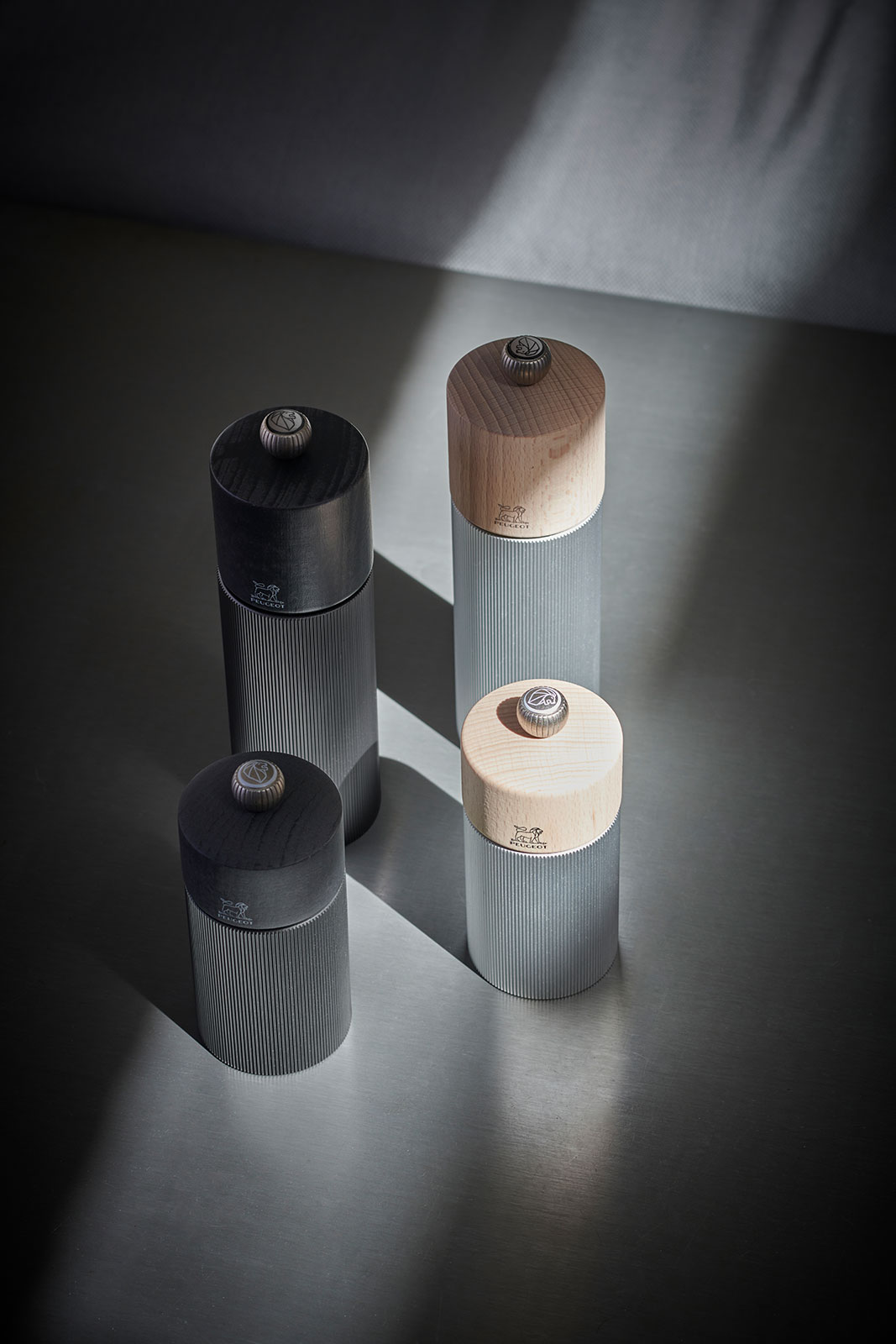 Peugeot Line Pfeffermühle Aluminium/Natur 18cm