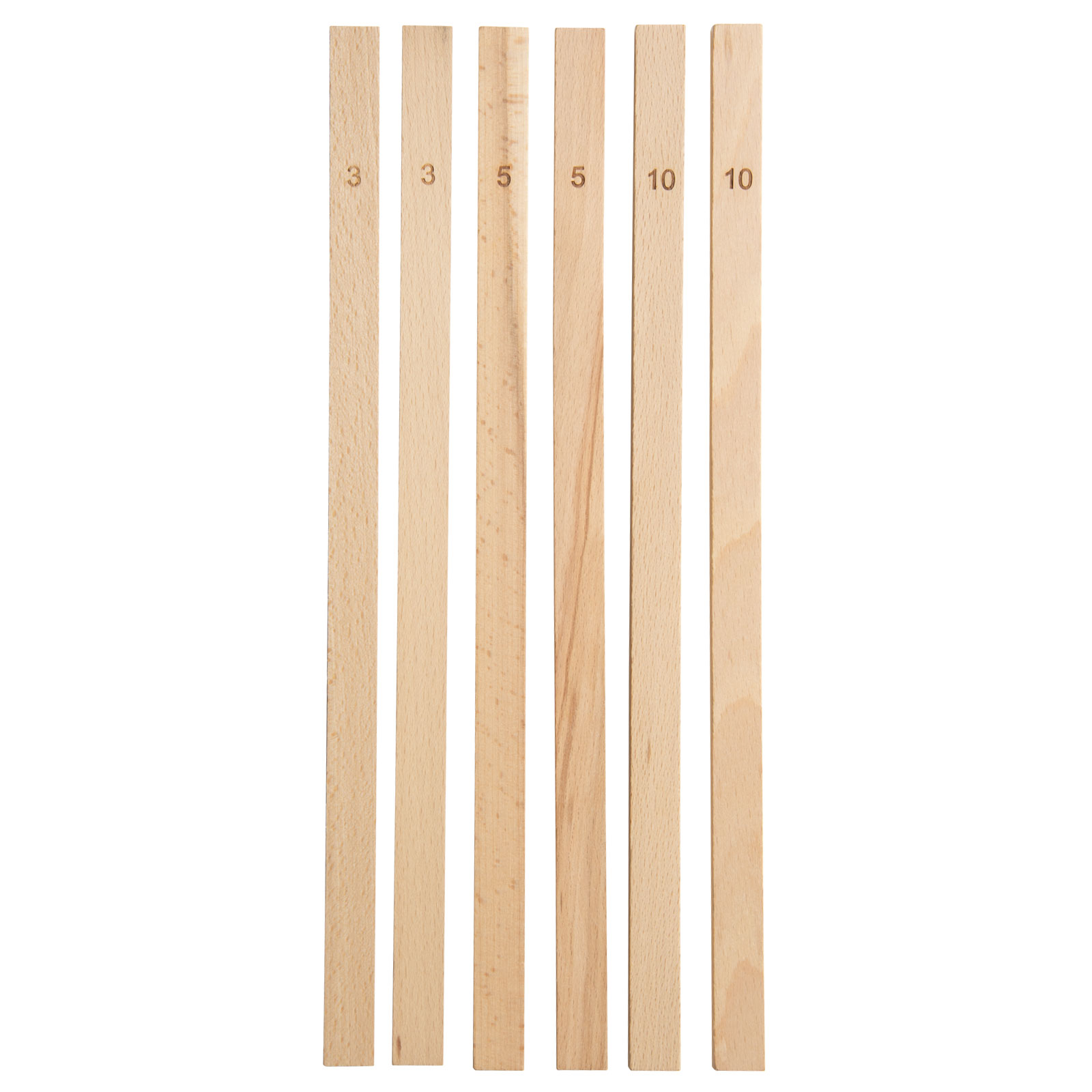 Klawe Teighölzer-Set 3+2x5+2x10mm 6-tlg. Buche