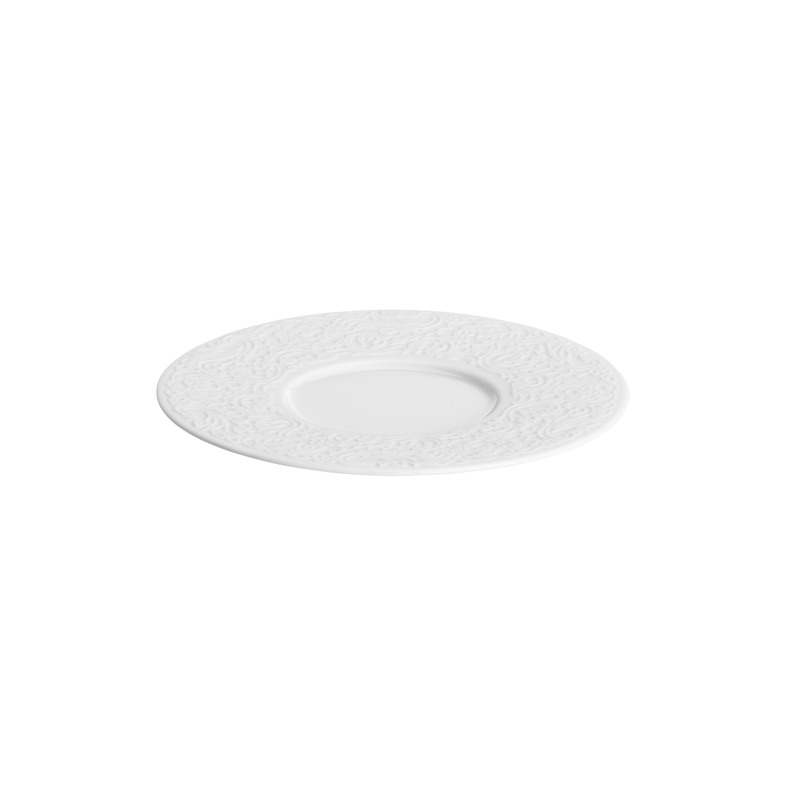 Guy Degrenne Collection L Couture Espresso-Untere 12,6cm weiß