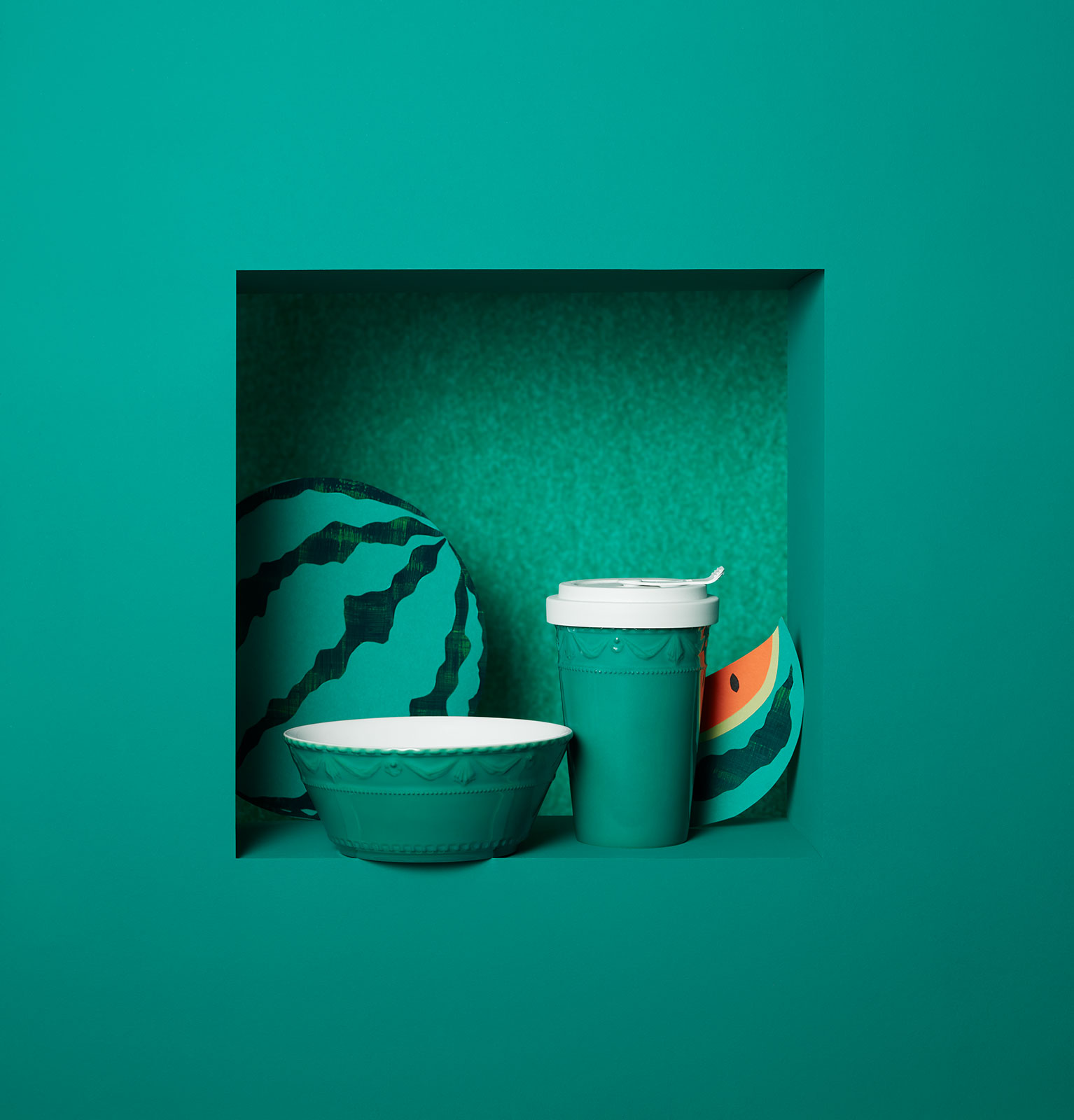 KPM -  Berlin Kurland melone To-Go Becher mit Deckel limitiert 2024