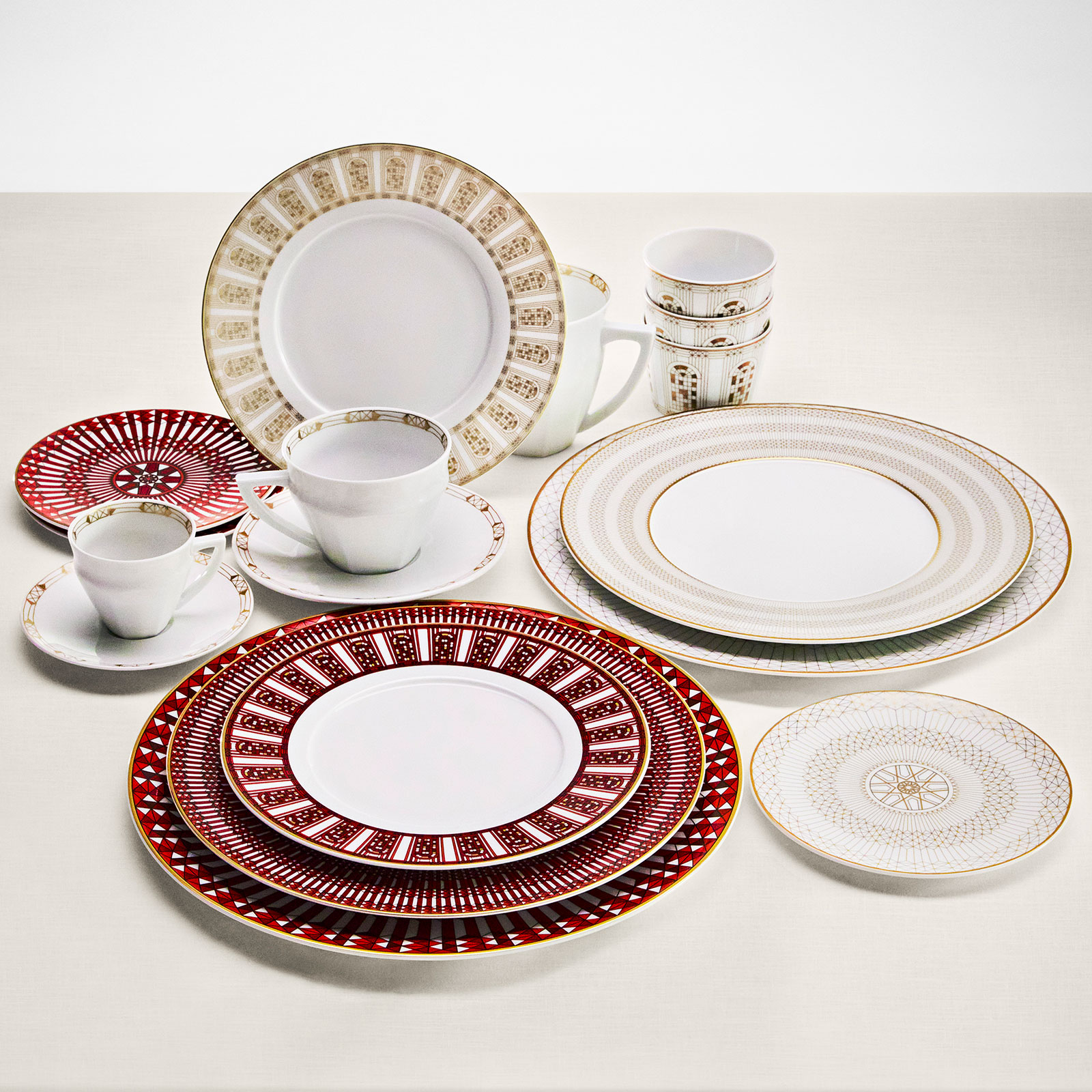 Baccarat Arcadia Frühstücksteller 2St. 21cm rot