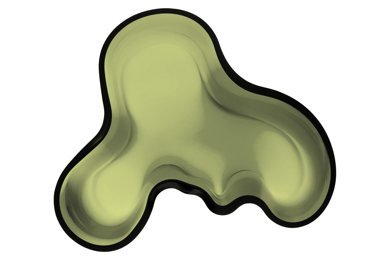 iittala Alvar Aalto Vase 16cm moss green/moosgrün